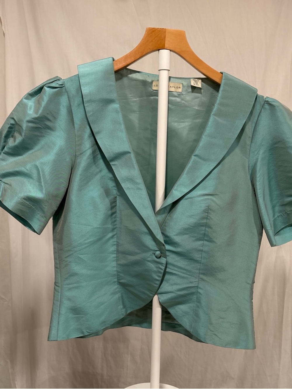 Lord & Taylor Teal #Silk #Jacket #wedding #bolero